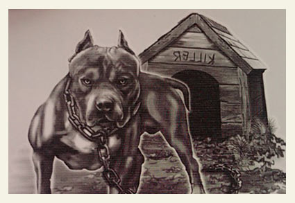 Tipper Sends in Pit Bull Image from Kid's Temporary Tattoo Machine