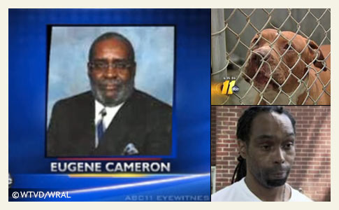 Euguene cameron was killed by a pit bull