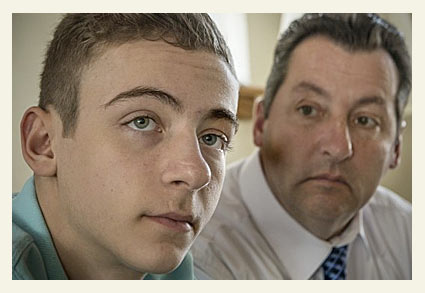 Dominic solesky and father tony solesky after mutes landmark ruling