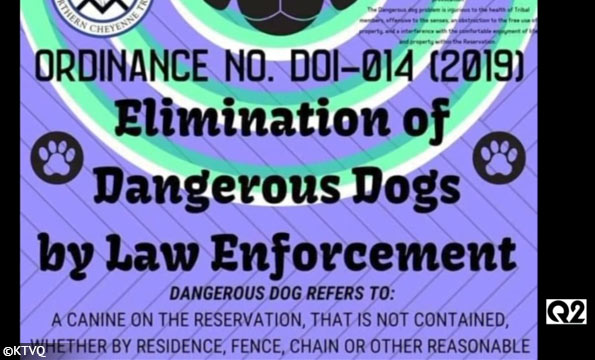 Dog ordinance Northern Cheyenne Indian Reservation
