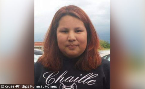 Chaille Morgan - killed by pack of dog on Meskwaki Settlement